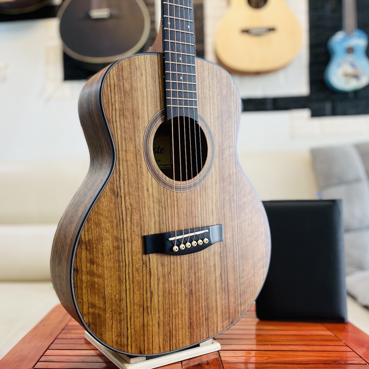 Guitar mini Tayste TS-25-36 size 3/4 36 inch gỗ Zebra