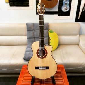 Đàn guitar classic mini size 3:4 gỗ Điệp nguyên tấm SG-mDC-342