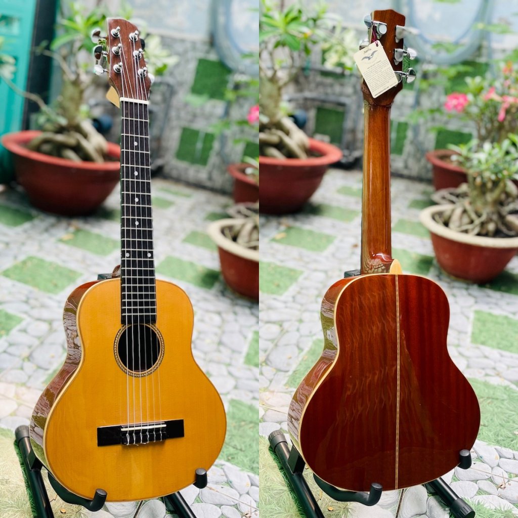 Đàn guitarlele cao cấp Mahogany mặt Thông solid M-30