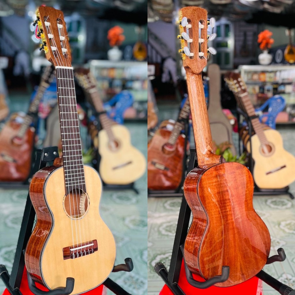 Guitarlele Siêu Nhỏ Gỗ Hồng Đào Nguyễn Tấm HU-30